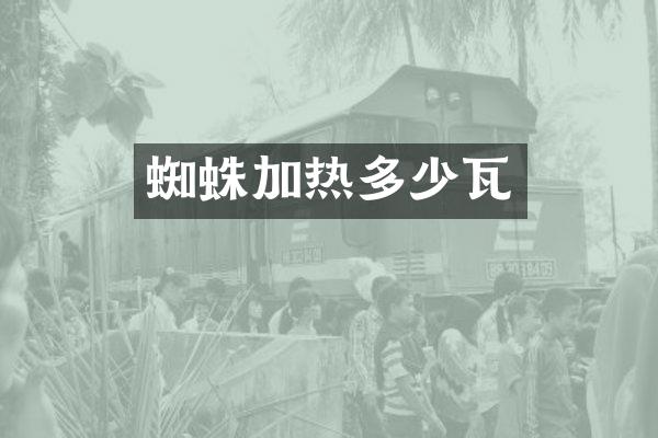 蜘蛛加热多少瓦