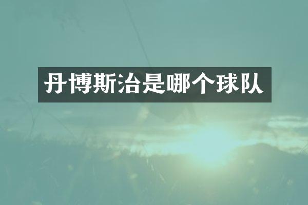 丹博斯治是哪个球队