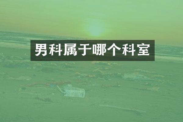 男科属于哪个科室