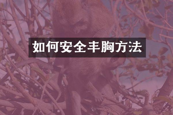如何安全丰胸方法