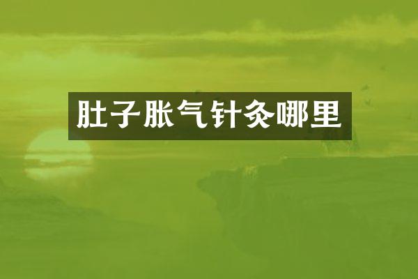 肚子胀气针灸哪里