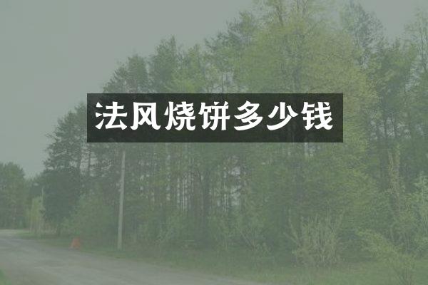 法风烧饼多少钱