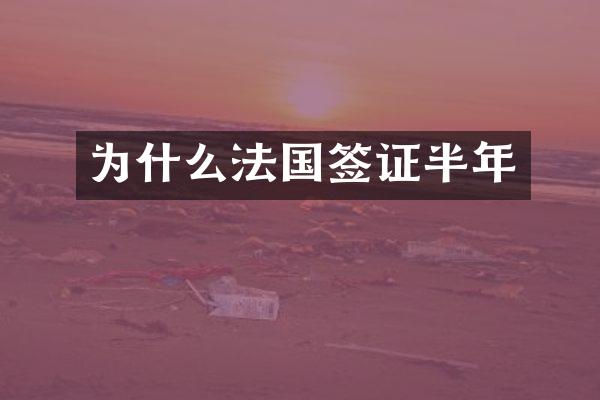 为什么法国签证半年