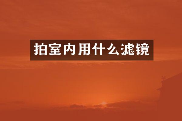 拍室内用什么滤镜
