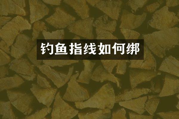 钓鱼指线如何绑