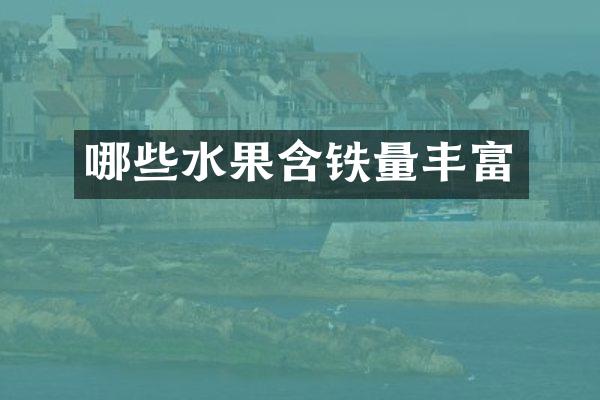 哪些水果含铁量丰富