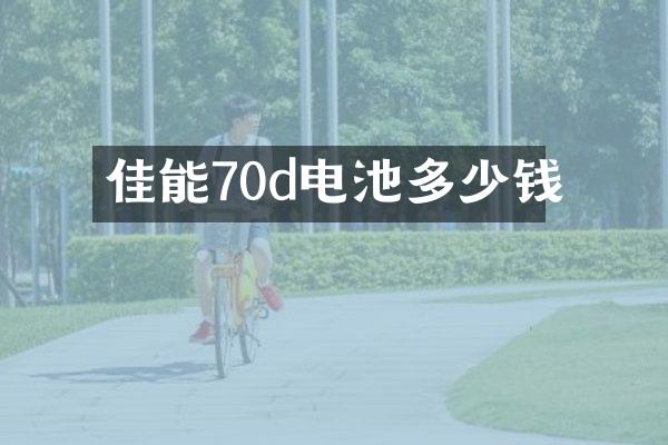 佳能70d电池多少钱