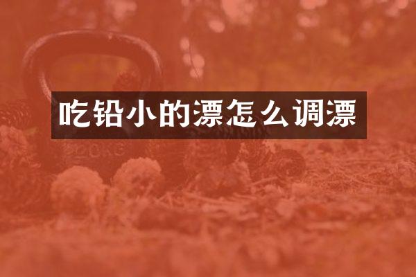 吃铅小的漂怎么调漂