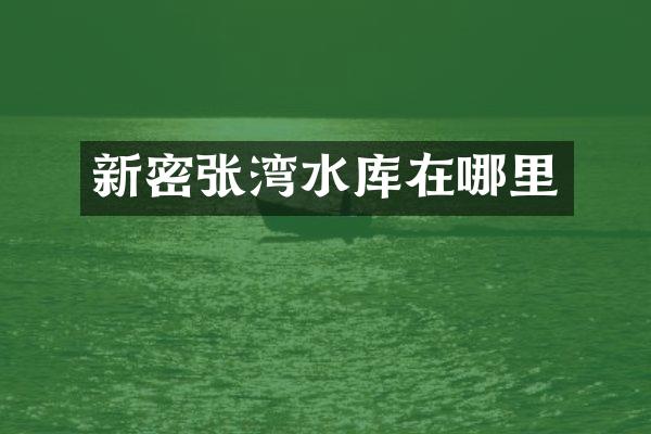 新密张湾水库在哪里