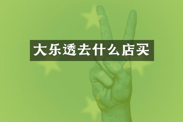 大去什么店买
