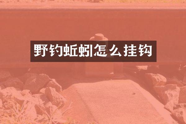 野钓蚯蚓怎么挂钩