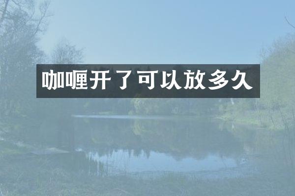 咖喱开了可以放多久