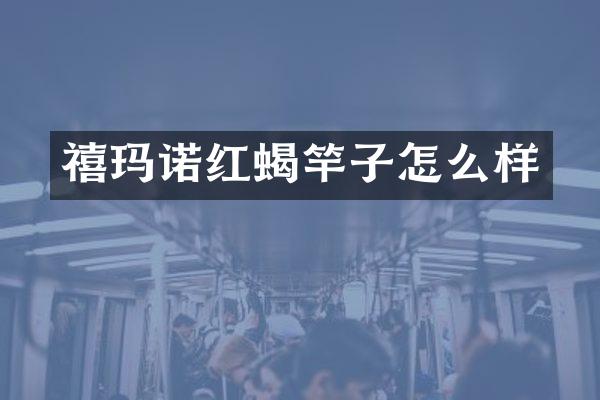 禧玛诺红蝎竿子怎么样