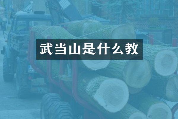 武当山是什么教