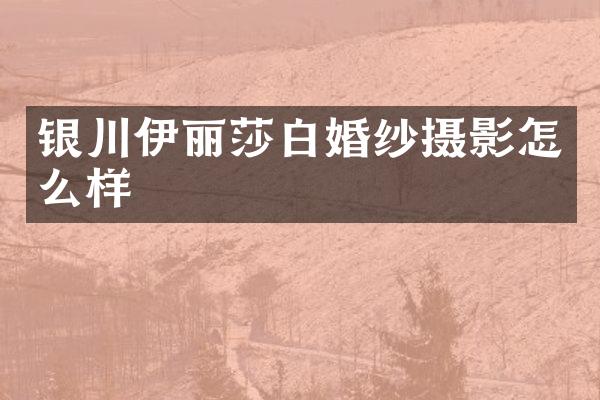 银川伊丽莎白婚纱摄影怎么样