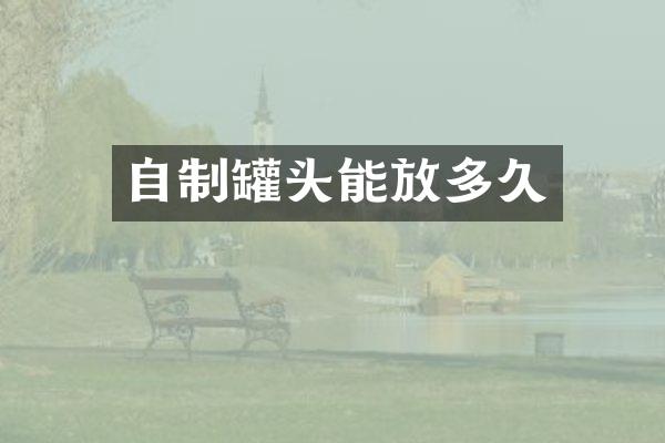 自制罐头能放多久