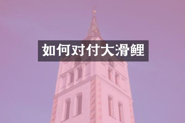 如何对付大滑鲤