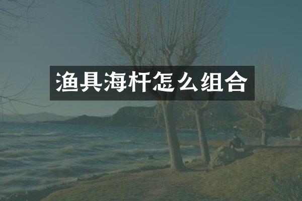 渔具海杆怎么组合