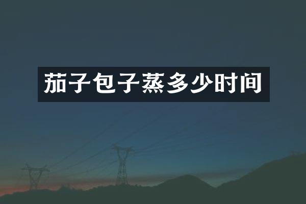 茄子包子蒸多少时间