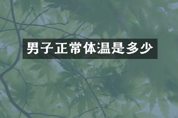 男子正常体温是多少