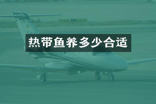 热带鱼养多少合适