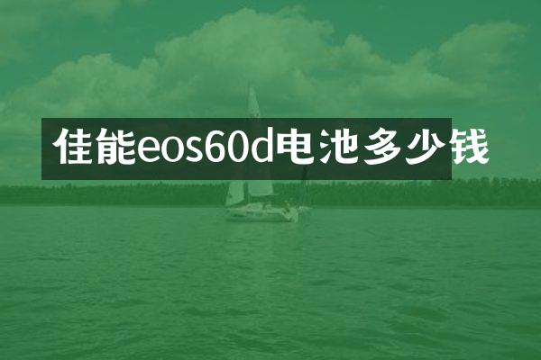 佳能eos60d电池多少钱