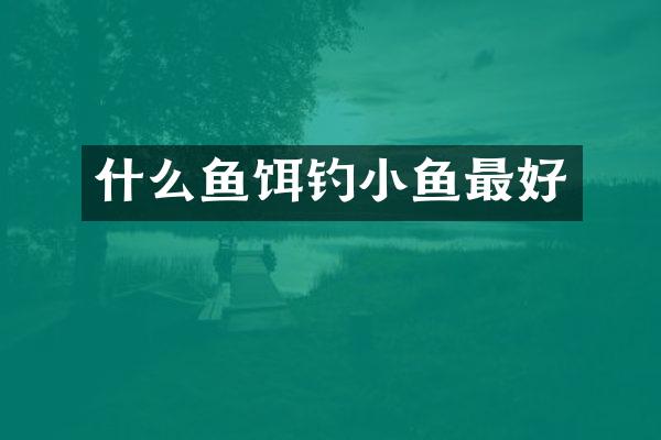 什么鱼饵钓小鱼最好