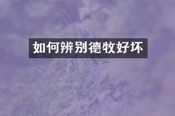 如何辨别德牧好坏