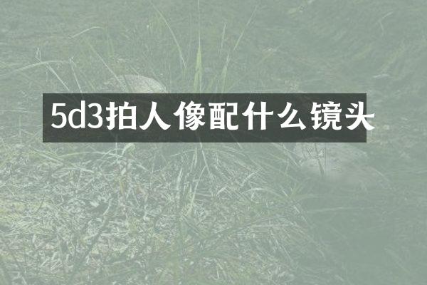 5d3拍人像配什么镜头