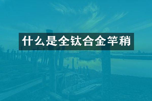 什么是全钛合金竿稍