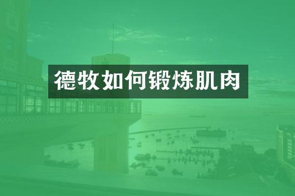 德牧如何锻炼肌肉