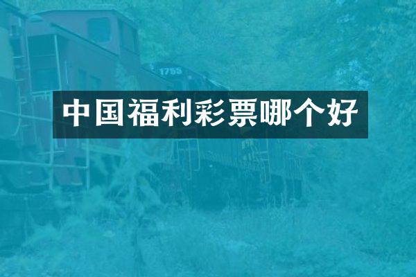 中国福利彩票哪个好