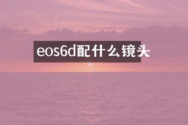 eos6d镜头