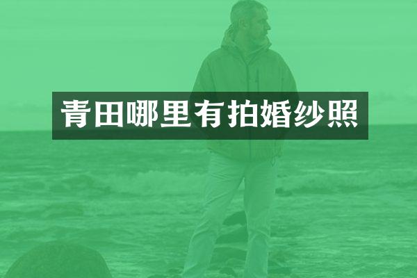 青田哪里有拍婚纱照