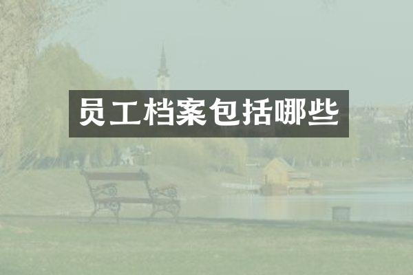 员工档案包括哪些