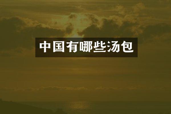 中国有哪些汤包