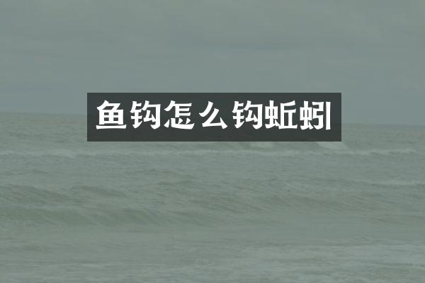 鱼钩怎么钩蚯蚓