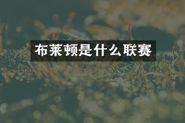 布莱顿是什么联赛