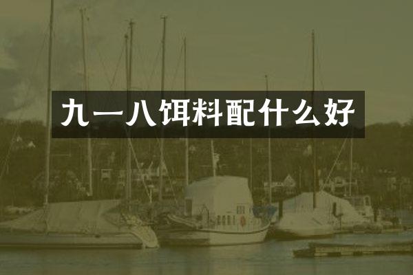 九一八饵料配什么好