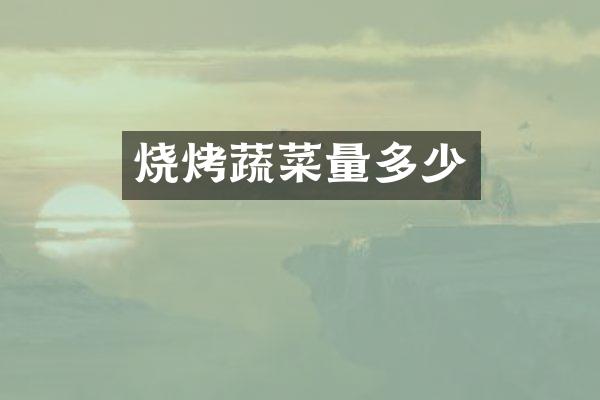 烧烤蔬菜量多少