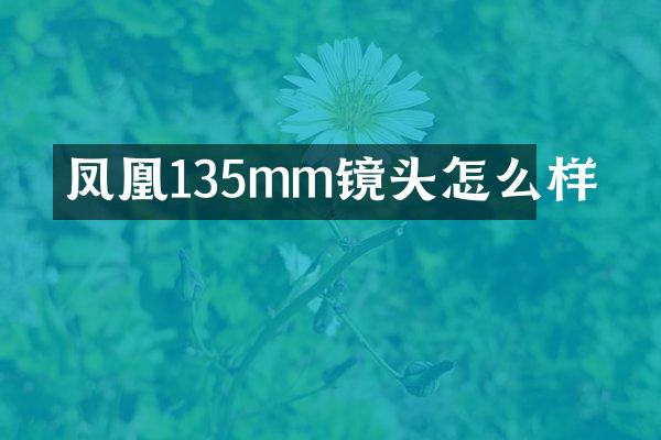 凤凰135mm镜头怎么样