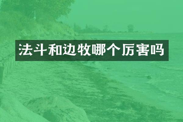 法斗和边牧哪个厉害吗