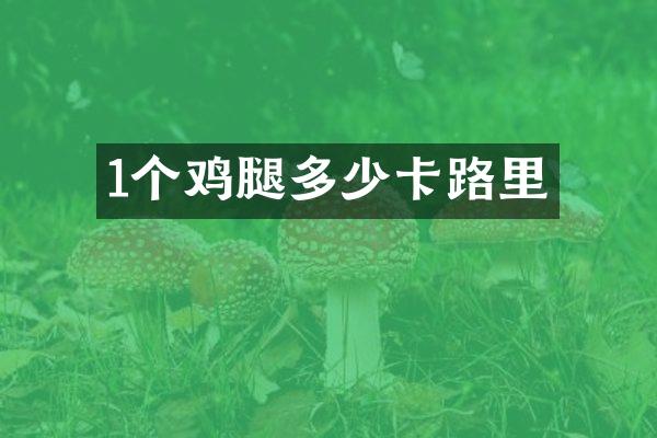 1个鸡腿多少卡路里