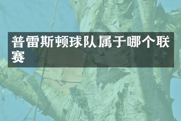 普雷斯顿球队属于哪个联赛