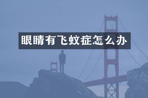 眼睛有飞蚊症怎么办