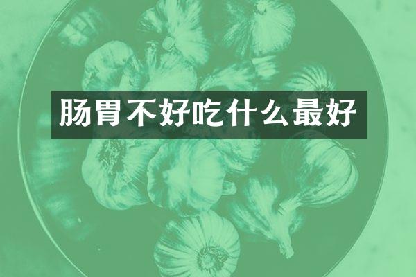 肠胃不好吃什么最好