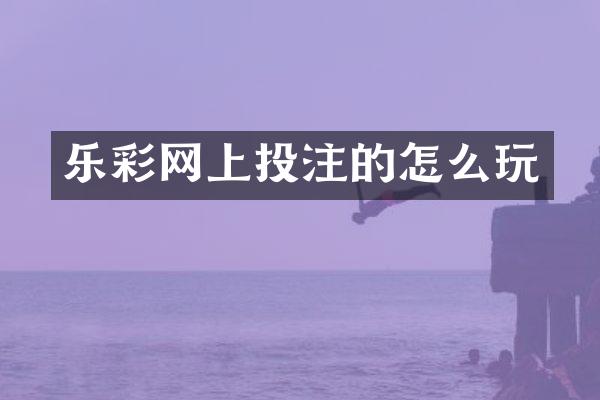乐彩网上投注的怎么玩
