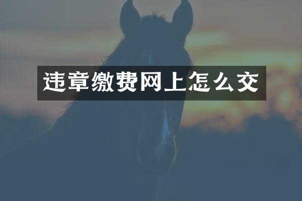 违章缴费网上怎么交