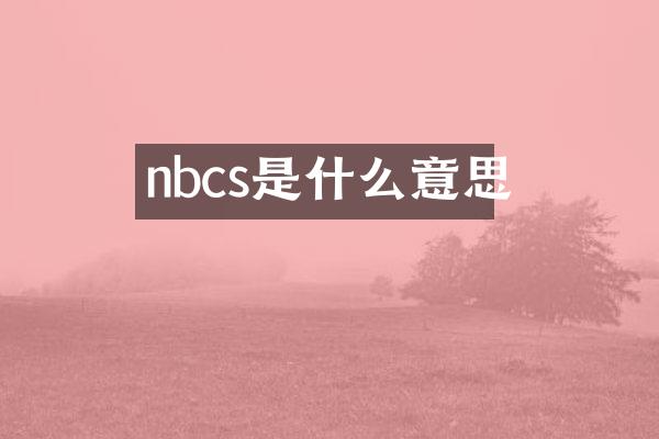 nbcs是什么意思