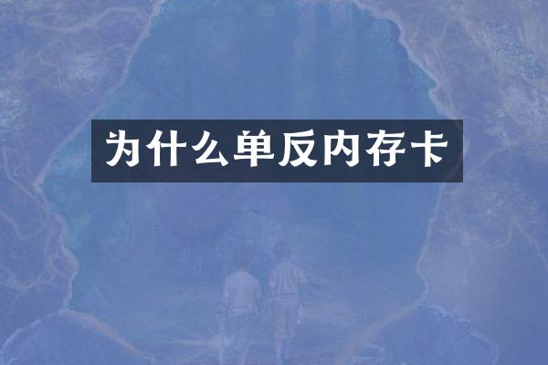 为什么单反内存卡